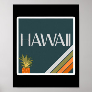 Premium Aloha State Vintage Hawaiian Islands Vacat Poster