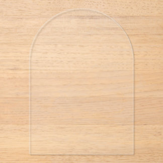 Premium Arch Clear Acrylic Wedding Invitation