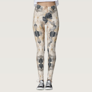 Premium Artistic Floral Abstraction Leggings
