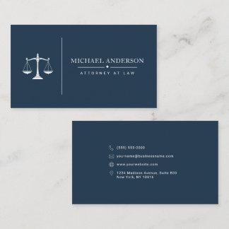 Premium Attorney Template Business Card