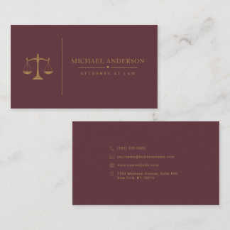 Premium Attorney Template Business Card