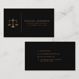 Premium Attorney Template Business Card