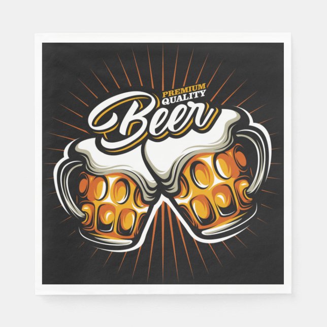 Premium Beer Paper Napkins (Front)