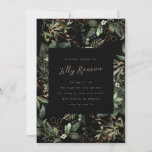 Premium Black Botanical Succulent Eucalyptus Invitation<br><div class="desc">This design has matching wedding stationery
This design is fully customisable by you can be used for any occasion

*IF YOU ANY QUERIES PLEASE DON'T HESITATE TO CONTACT ME</div>