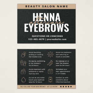 Premium Black Eyebrow Tint Henna Brows Aftercare