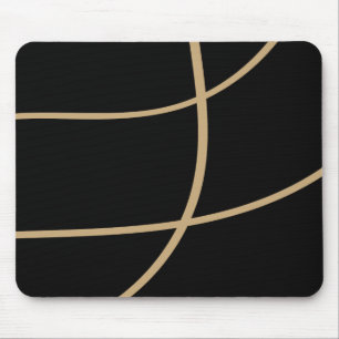 Premium Black Gold Tech Style Mouse Pad