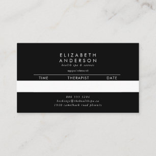 Premium Black Onyx Pampas Grass Floral Ultra Appointment Card