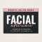 Premium Black Pink Facial Aftercare Advice Card