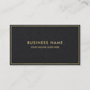 Premium Black Template Luxury Elegant Modern Gold Business Card