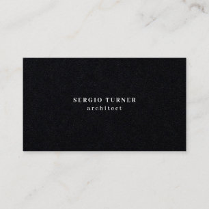 Premium Black Trendy Minimalist Professional Business Card