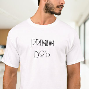 Premium Boss   Exclusive Billionaire Font T-Shirt