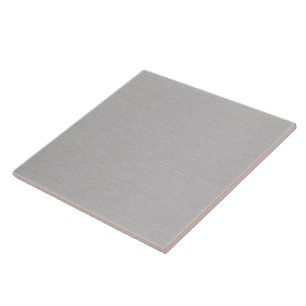 Premium Brushed Silver Metal Texture Decorative Ceramic Tile