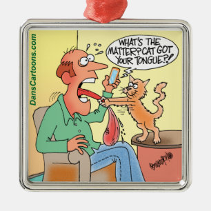 Premium Cat Cartoon Christmas Tree Ornament