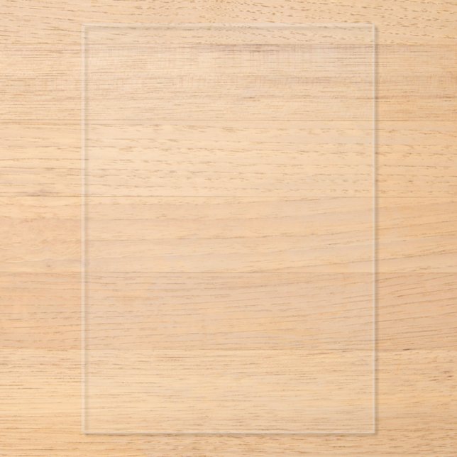 Premium Clear Acrylic Wedding Invitation (Front)