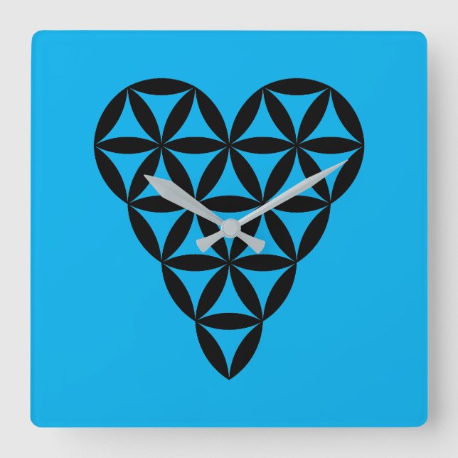 Premium Clock - 'Heart of Life' x1, Design, V-B. (Front)