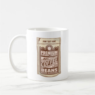 Premium coffee beans food poster cafe Barista Coffee Mug