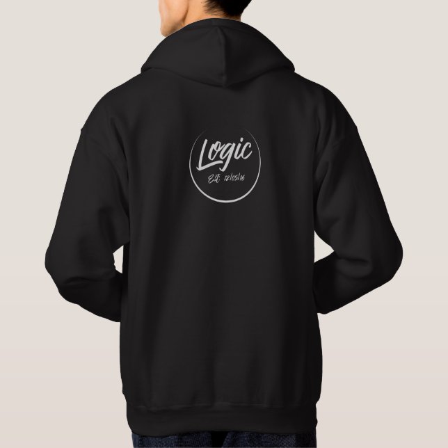 Premium Comfort Logic Faded Hoodie (Back)