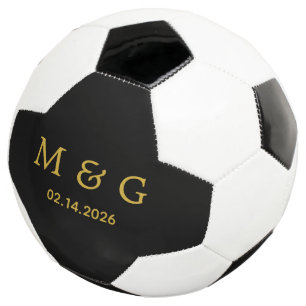Premium Custom Soccer Ball with Monogram and Date