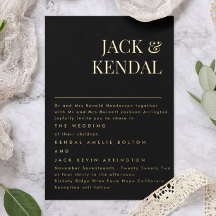 Premium Elegant   Editable Names Wedding Gold