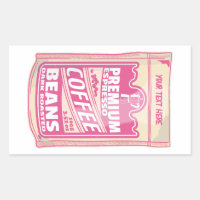 Premium espresso coffee beans pink food pop art