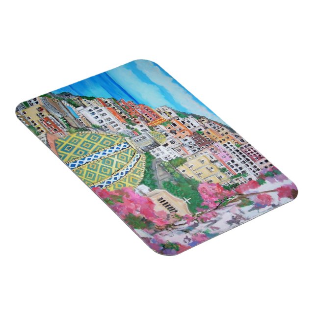 Premium Flexi Magnet -  Positano, Italy (Right Side)