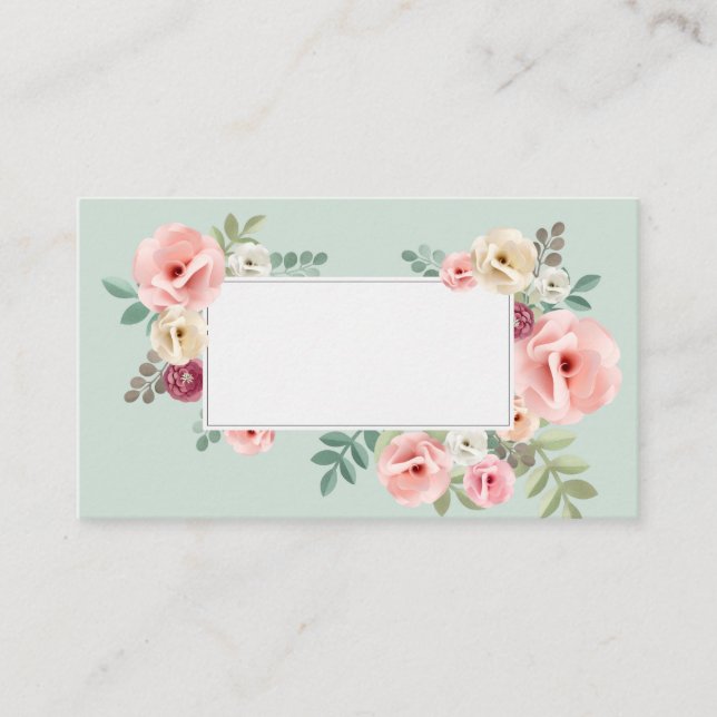Premium Flowers Frame Enclosure Card (Front)