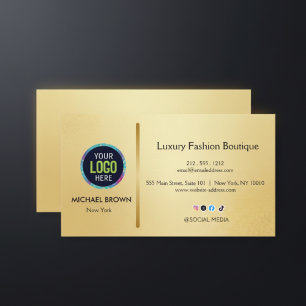 Premium Gold Business Card Design