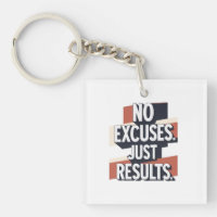 Premium Gym Wall Art – “NO EXCUSES. JUST RESULTS.”