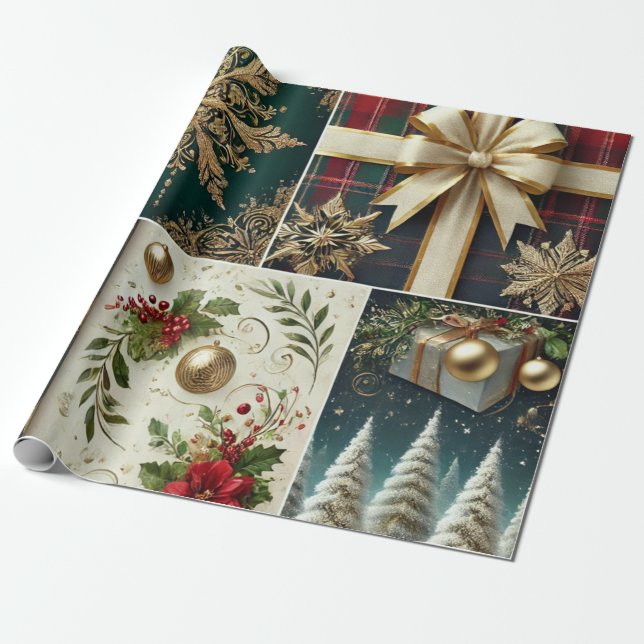 premium holiday wraps wrapping paper (Unrolled)