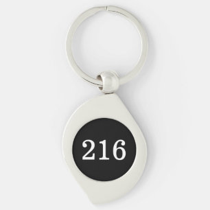Premium hotel room suite keychain with number