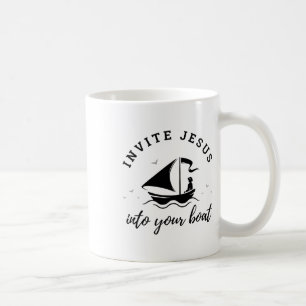 Premium Invitation Into The Boat, Cute Bible Chris Coffee Mug