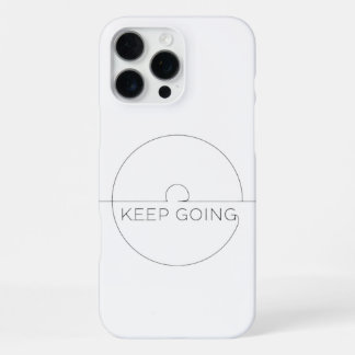 Premium iPhone Cover ‘Keep Going’ - Minimalist