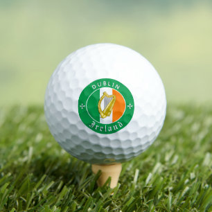 Premium Ireland Golf Ball, Dublin, Irish Flag Golf Balls