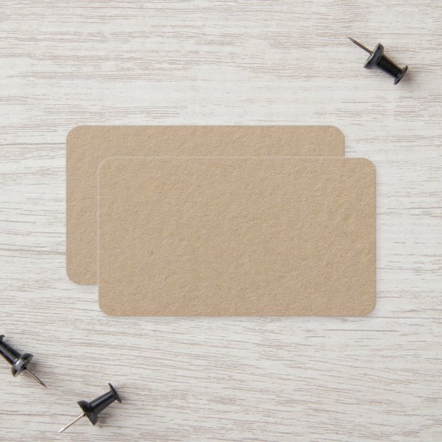 Premium Kraft Rounded Calling Card (Front/Back In Situ)