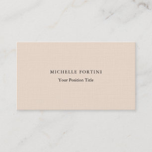 Premium Linen Minimalist Professional Modern Business Card