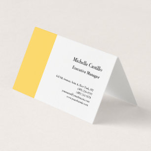 Premium Linen Plain Professional Minimalist Business Card