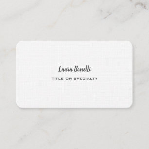 Premium Linen Professional Modern Business Card