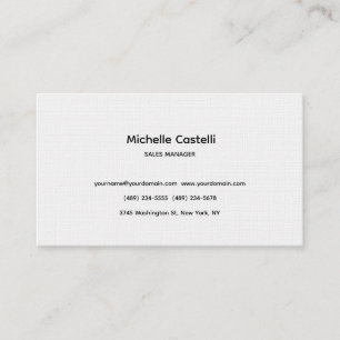 Premium Linen Professional Unique Classical Simple Business Card