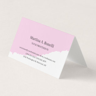 Premium Linen Unique Elegant Plain Simple Special Business Card