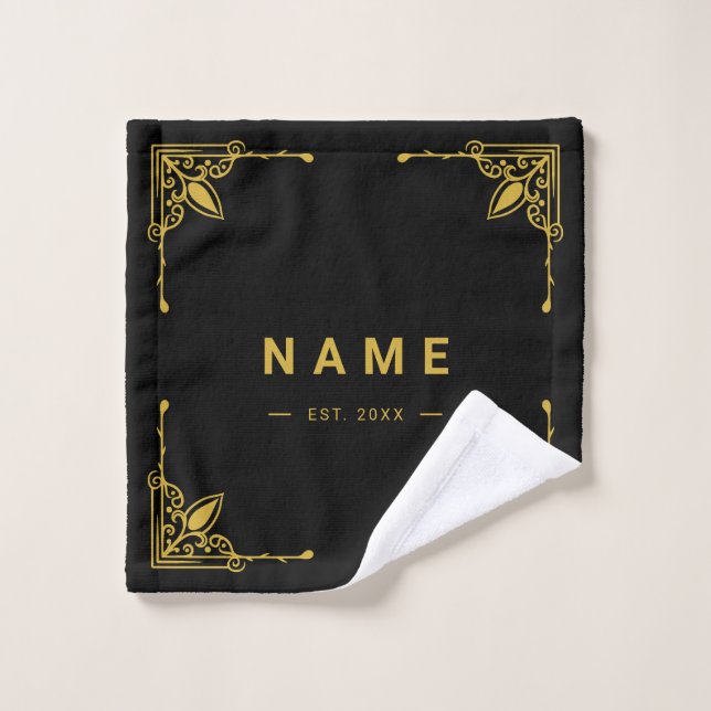 Premium Luxury Wash Cloth with Custom Name (Wash Cloth)