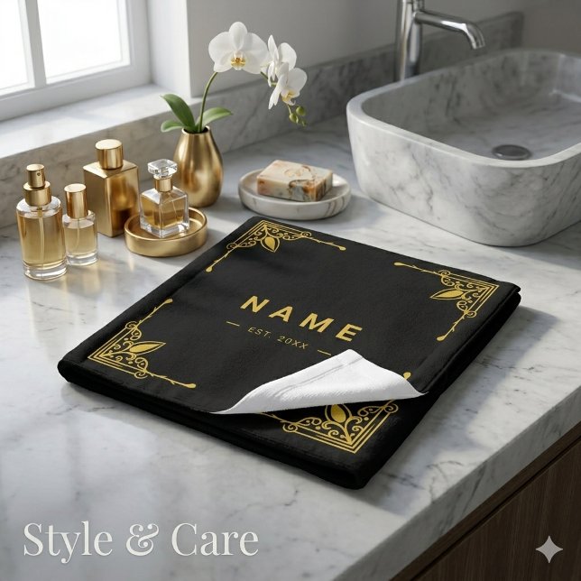 Premium Luxury Wash Cloth with Custom Name (Premium Luxury Wash Cloth with Custom Name)
