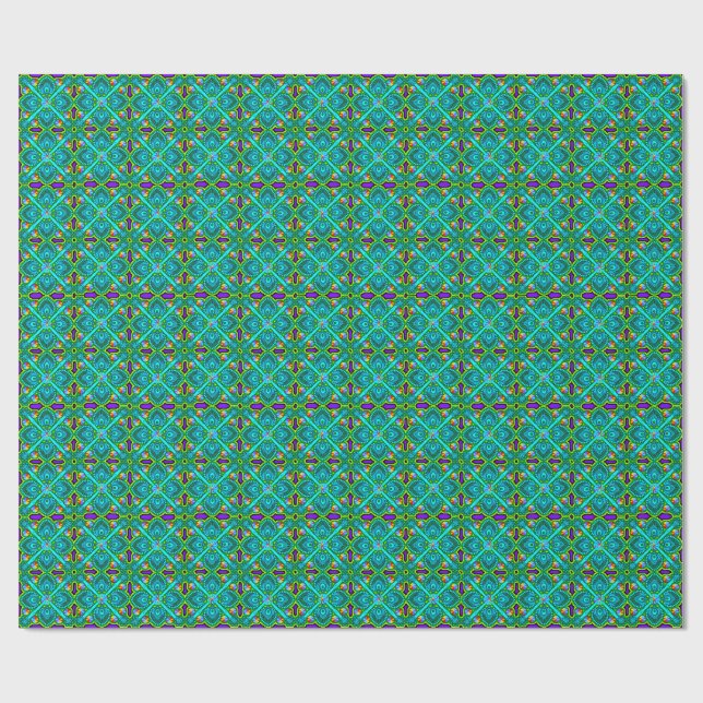Premium Matte Wrapping Paper – Colourful 3D Digita (Flat)