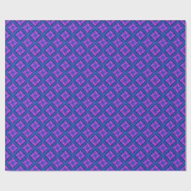 Premium Matte Wrapping Paper – Colourful 3D Digita (Flat)