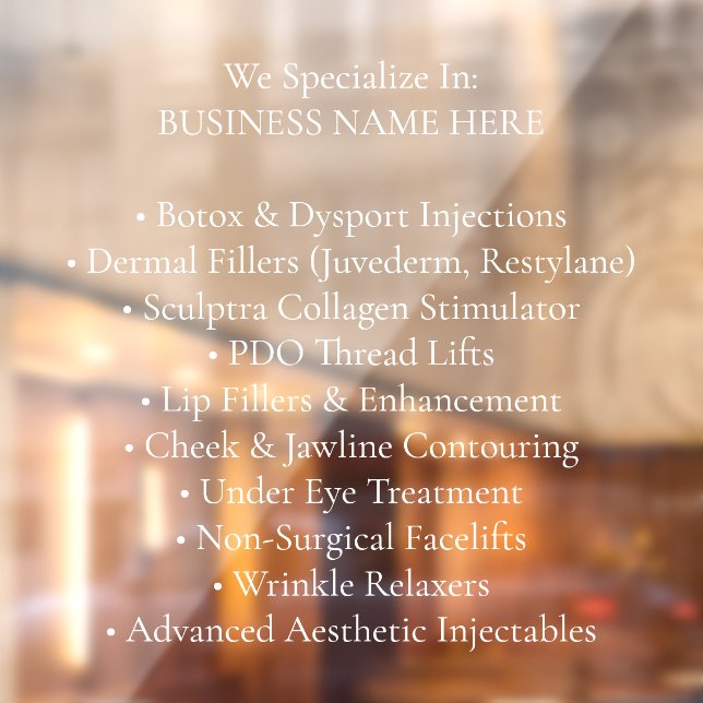 Premium Medical aesthetics Services (Sheet 2)