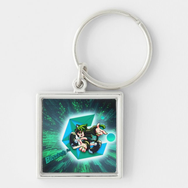 Premium Metal Cachy Blazingly Fast keychain (Front)