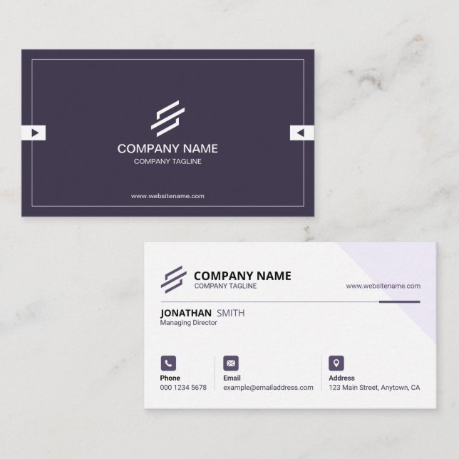 Premium Minimalist & Modern Professional Business Card (Front/Back)