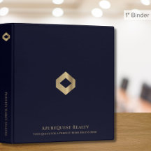 Premium Navy Blue and Gold Logo