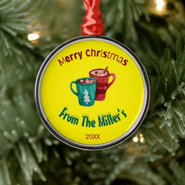 Premium Ornament - Xmas Custom Add Family name (Tree)