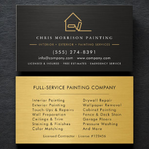 Premium Painter Contractor  Business Card