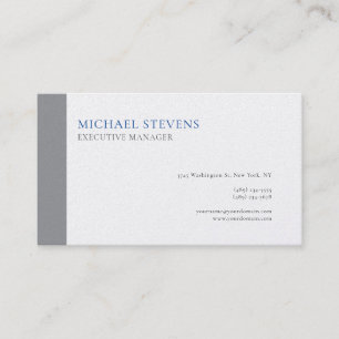 Premium Pearl Modern Elegant Simple Grey White Business Card